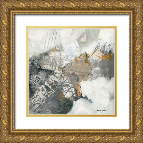 Variations abstraites VI Gold Ornate Wood Framed Art Print with Double Matting by Magis, Pascal