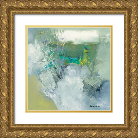 Variations abstraites VIII Gold Ornate Wood Framed Art Print with Double Matting by Magis, Pascal