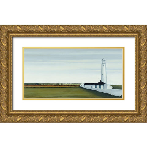Lighthouse at Nash Point III Gold Ornate Wood Framed Art Print with Double Matting by Reader, Dawn