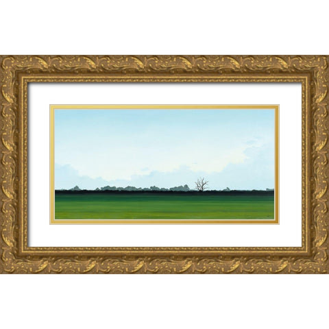 Valley of Shadows Gold Ornate Wood Framed Art Print with Double Matting by Reader, Dawn