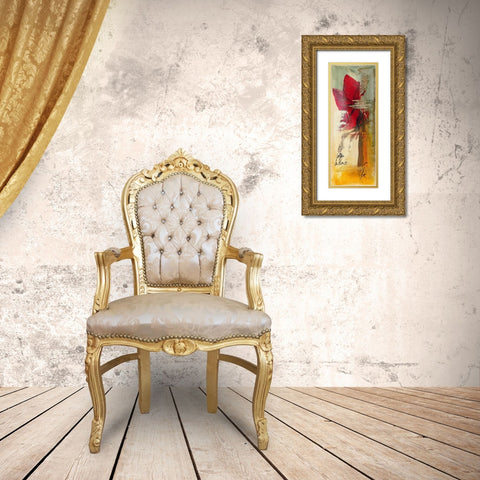 Aqui II Gold Ornate Wood Framed Art Print with Double Matting by Leys, Gemma