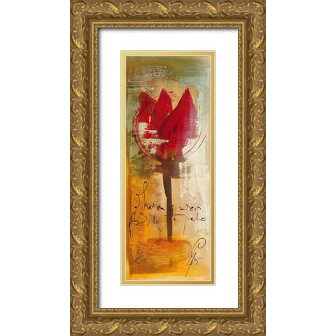 Para mi Espo Gold Ornate Wood Framed Art Print with Double Matting by Leys, Gemma