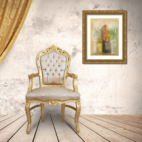 Me oigas I Gold Ornate Wood Framed Art Print with Double Matting by Leys, Gemma