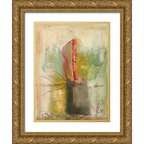 Me oigas I Gold Ornate Wood Framed Art Print with Double Matting by Leys, Gemma