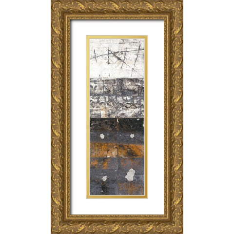 Spurensuche III Gold Ornate Wood Framed Art Print with Double Matting by Planker, Karin