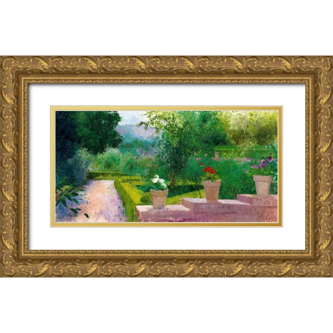 Granada I Gold Ornate Wood Framed Art Print with Double Matting by Cereceda Martinez, Angeles