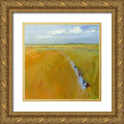 A clear day Gold Ornate Wood Framed Art Print with Double Matting by Groenhart, Jan