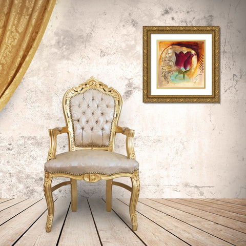 La Reina II Gold Ornate Wood Framed Art Print with Double Matting by Leys, Gemma