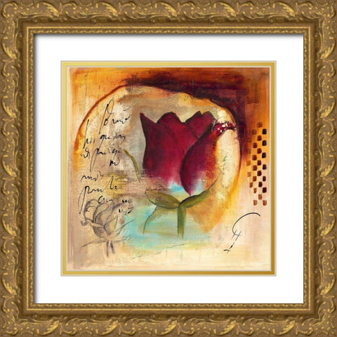La Reina II Gold Ornate Wood Framed Art Print with Double Matting by Leys, Gemma