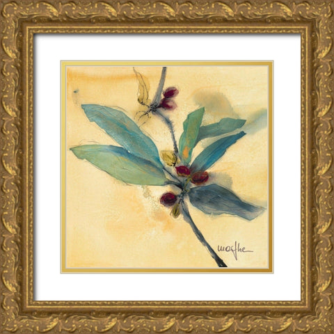 Olivier I Gold Ornate Wood Framed Art Print with Double Matting by Marthe