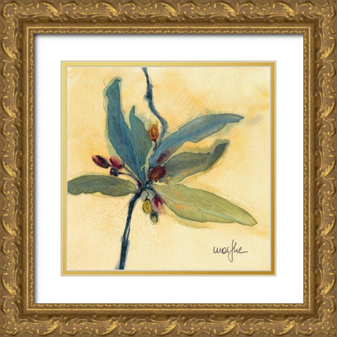 Olivier II Gold Ornate Wood Framed Art Print with Double Matting by Marthe