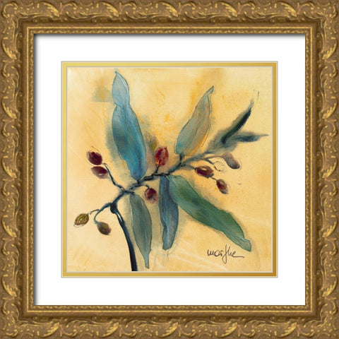 Olivier III Gold Ornate Wood Framed Art Print with Double Matting by Marthe