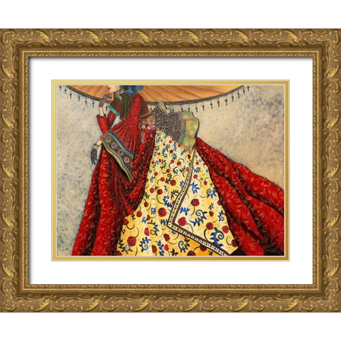 Petit air Japonais Gold Ornate Wood Framed Art Print with Double Matting by Maugeri, Valerie