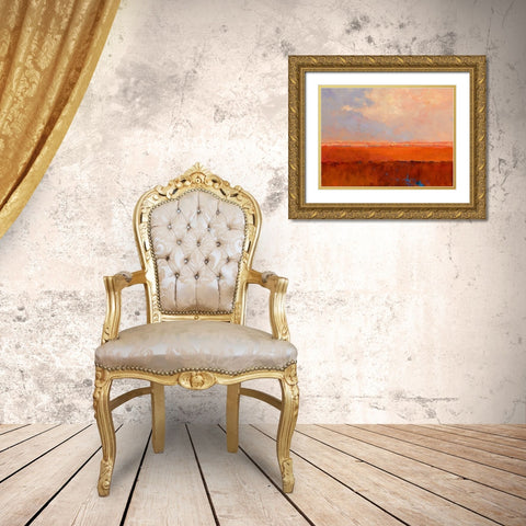 Endless Landscape Gold Ornate Wood Framed Art Print with Double Matting by Groenhart, Jan