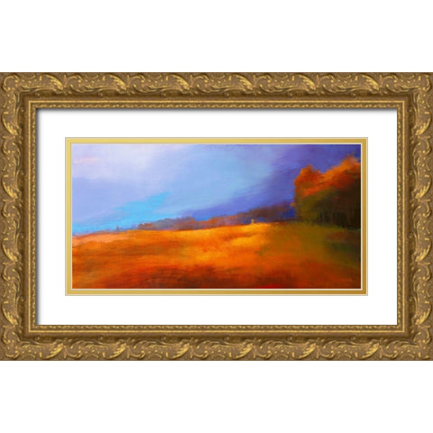 Chemain Gold Ornate Wood Framed Art Print with Double Matting by Mazur-Devaux, Ewa