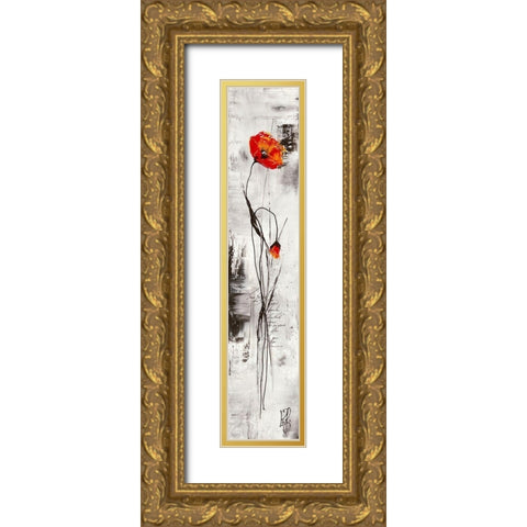Reve fleurie I Gold Ornate Wood Framed Art Print with Double Matting by Zacher-Finet, Isabelle