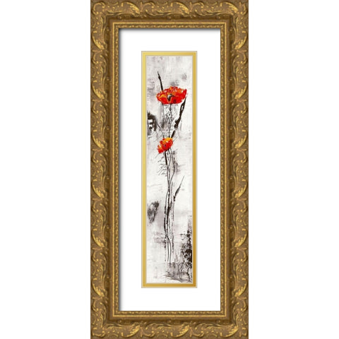 Reve fleurie III Gold Ornate Wood Framed Art Print with Double Matting by Zacher-Finet, Isabelle