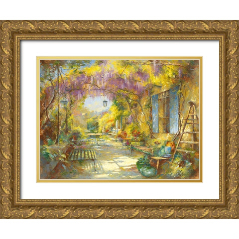 Le chapeau du peintre Gold Ornate Wood Framed Art Print with Double Matting by Messely, Johan