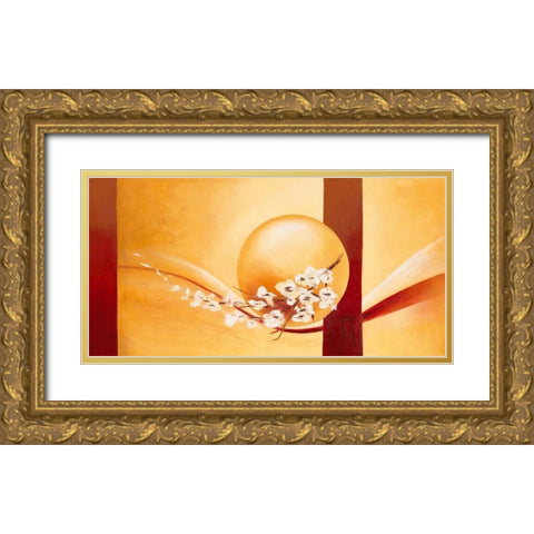 Le temps suspendu Gold Ornate Wood Framed Art Print with Double Matting by Triki, Bernadette