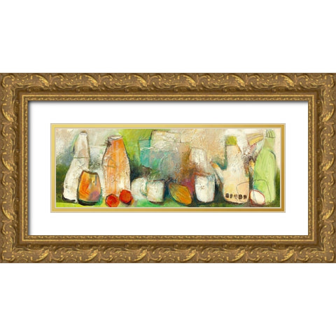 Stillleben IV Gold Ornate Wood Framed Art Print with Double Matting by Daniel, Manuela