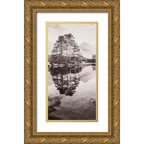 Lochan Urr-Glen Etive-Scotland Gold Ornate Wood Framed Art Print with Double Matting by Butcher, Dave