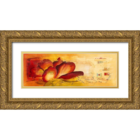 Tu risa I Gold Ornate Wood Framed Art Print with Double Matting by Leys, Gemma