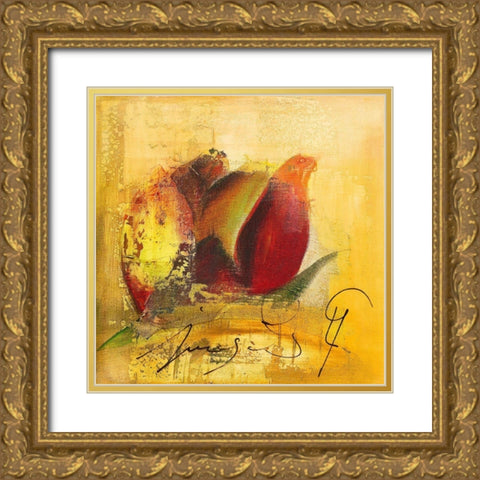 Juegas I Gold Ornate Wood Framed Art Print with Double Matting by Leys, Gemma