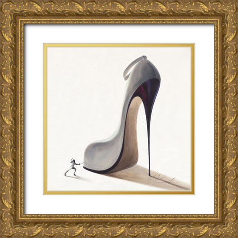 Conquistatore ambizioso Gold Ornate Wood Framed Art Print with Double Matting by Panasenko, Inna