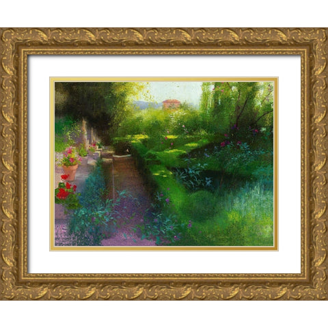 Granada XXV Gold Ornate Wood Framed Art Print with Double Matting by Cereceda Martinez, Angeles