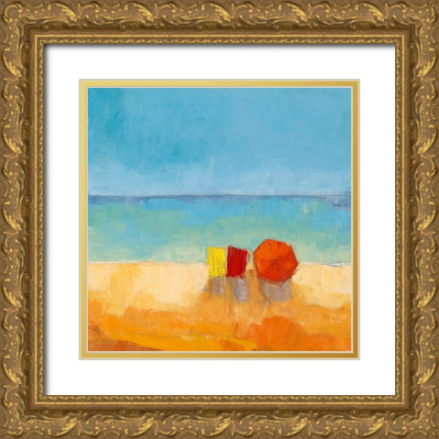 Parasols I Gold Ornate Wood Framed Art Print with Double Matting by Pivier-Attolini, Regine