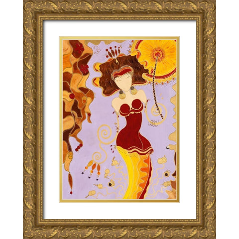 Futilite Gold Ornate Wood Framed Art Print with Double Matting by Bismuth, Zed