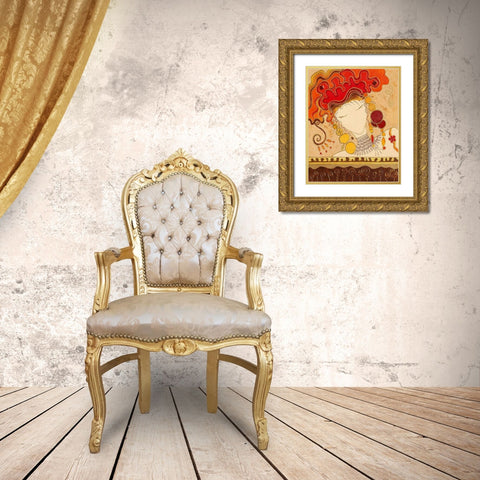 Concentration Gold Ornate Wood Framed Art Print with Double Matting by Bismuth, Zed