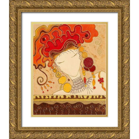 Concentration Gold Ornate Wood Framed Art Print with Double Matting by Bismuth, Zed
