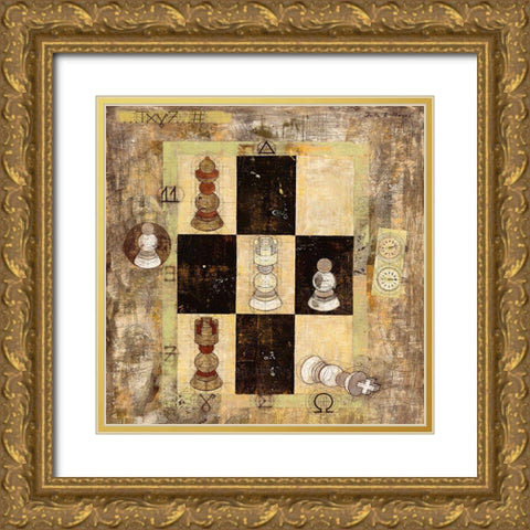 Alpha and Omega Gold Ornate Wood Framed Art Print with Double Matting by Juta and Mareks