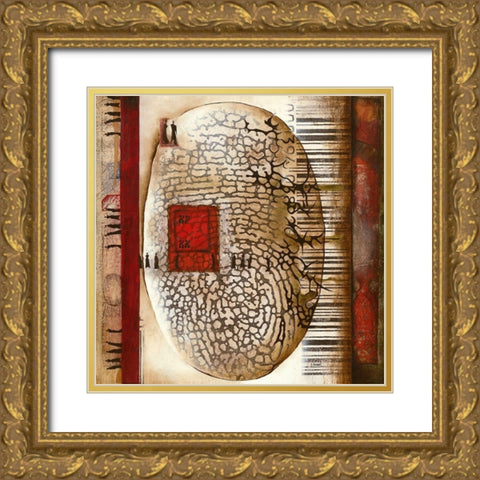 XY Gold Ornate Wood Framed Art Print with Double Matting by Bonnet, Sophie