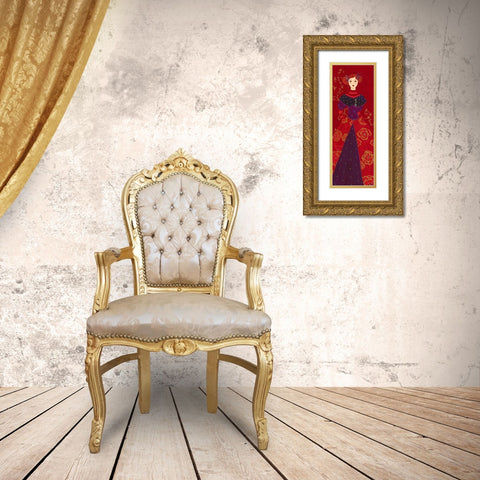 Garance Gold Ornate Wood Framed Art Print with Double Matting by Pillault, Loetitia