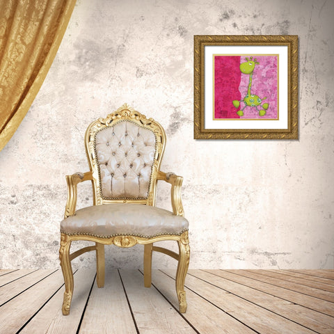 Jeje Gold Ornate Wood Framed Art Print with Double Matting by Dahan, Sushila