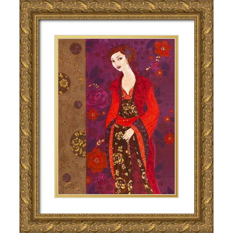 Louanges sous les bosquets Gold Ornate Wood Framed Art Print with Double Matting by Pillault, Loetitia