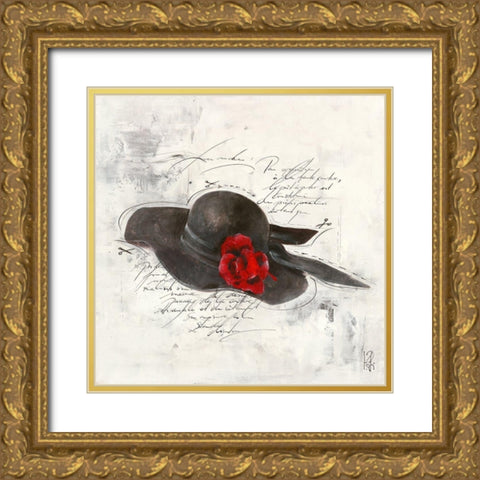Pret-a-porter II Gold Ornate Wood Framed Art Print with Double Matting by Zacher-Finet, Isabelle