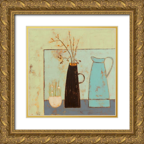 February Story Gold Ornate Wood Framed Art Print with Double Matting by Allen, Anji