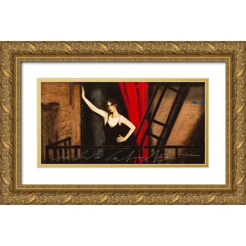 Vicino alle stelle Gold Ornate Wood Framed Art Print with Double Matting by Calvetti, Fabio