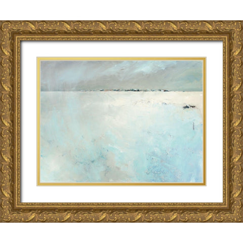 Invierno Gold Ornate Wood Framed Art Print with Double Matting by Groenhart, Jan