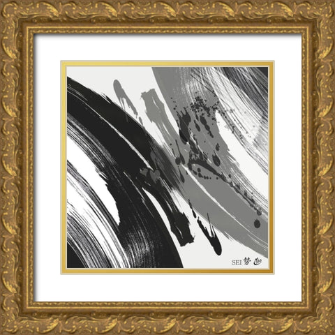 Sei I Gold Ornate Wood Framed Art Print with Double Matting by Hitomi, Naoki