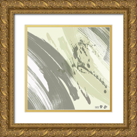 Sei II Gold Ornate Wood Framed Art Print with Double Matting by Hitomi, Naoki