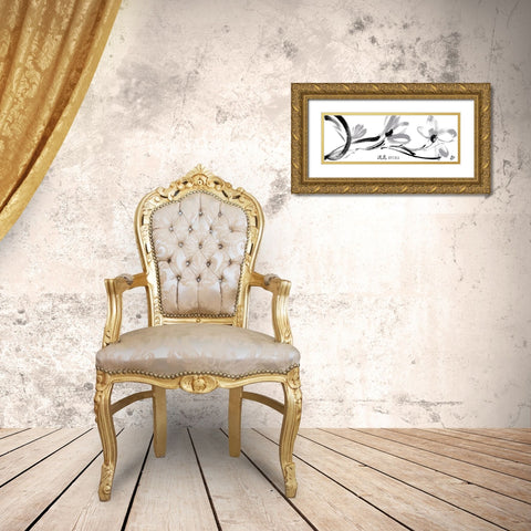 Ryuka IV Gold Ornate Wood Framed Art Print with Double Matting by Hitomi, Naoki