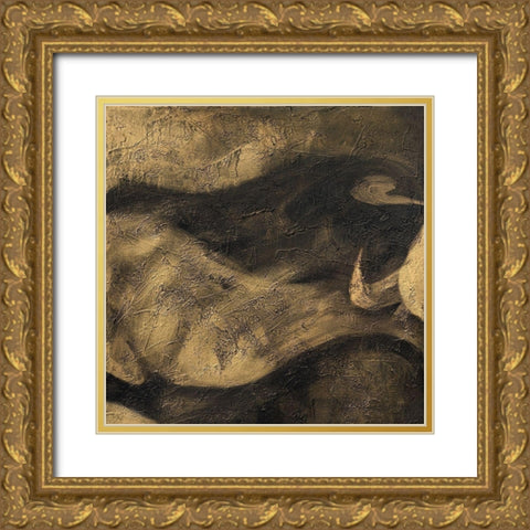 Toros II Gold Ornate Wood Framed Art Print with Double Matting by Panasenko, Inna