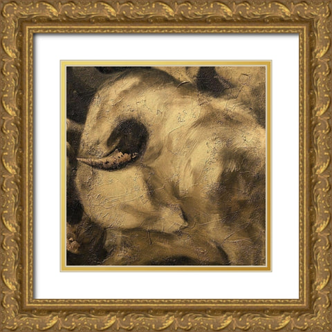 Toros VII Gold Ornate Wood Framed Art Print with Double Matting by Panasenko, Inna