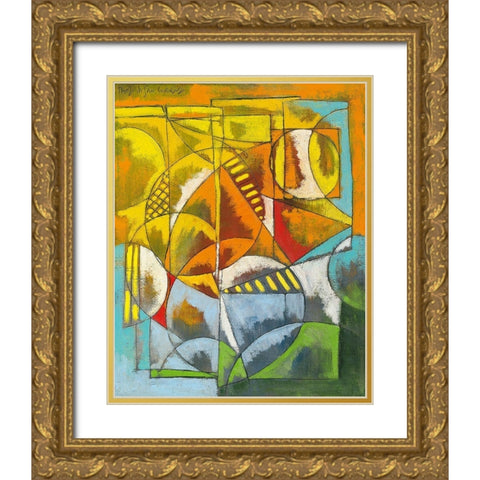 Finestra sul porto II Gold Ornate Wood Framed Art Print with Double Matting by Da San Lorenzo, Paolo