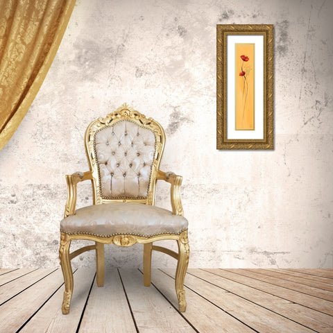 Classic Fleuriette I Gold Ornate Wood Framed Art Print with Double Matting by Zacher-Finet, Isabelle