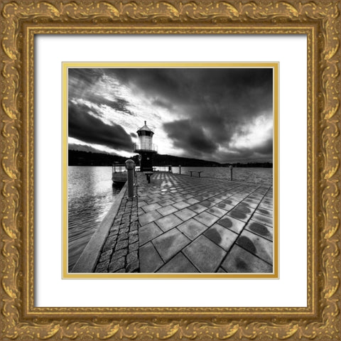 Saltjo-Jarla Gold Ornate Wood Framed Art Print with Double Matting by Duczynski, Maciej